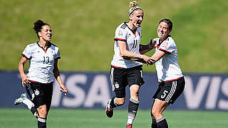 Treffsicheres Duo: Celia Šašić (l.) und Anja Mittag © 2015 Getty Images