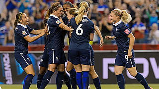 France progressed to the quarter finals with a 3-0 win over South Korea © 2015 Getty Images