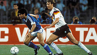 Duell der Giganten: Diago Maradona und Guido Buchwald im WM-Finale 1990 © 