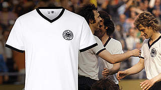 Klassiker im DFB-Fanshop zu haben: das DFB-Trikot der WM 1974 © DFB