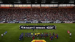 Zum Eröffnungsspiel der Drittligasaison kamen bereits 23.079 Zuschauer nach Magdeburg © 2015 Getty Images