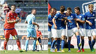 Wollen es besser machen als am 1. Spieltag: Chemnitzer FC und Hansa Rostock © GettyImages/DFB