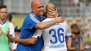 Uluc (l.) mit Torschütze Jovanovic: 