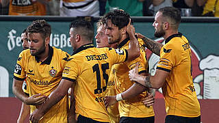 Sprung an die Spitze: Dynamo Dresden © 2015 Getty Images