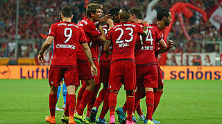 FC Bayern München put five past HSV in their first Bundesliga match © 2015 Getty Images