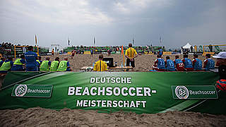 Top-Sport am Strand von Warnemünde: die Deutsche Beachsoccer-Meisterschaft 2015 © 2015 Getty Images