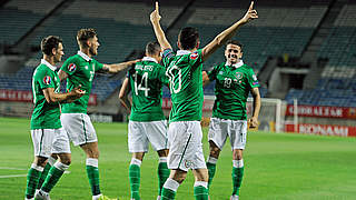 Ireland won 4-0 in Gibraltar © 2015 Getty Images
