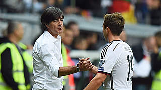 Löw was impressed with Mario Götze's performance © 2015 Getty Images