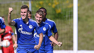 Doppelt erfolgreich: Schalkes Aleksei Gasilin (l.) © imago/Revierfoto