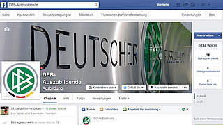 Infos und Tipps auf die eigene Pinnwand: die Facebook-Seite der DFB-Azubis © DFB