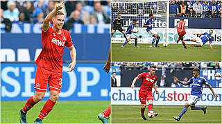 Kölner Matchwinner beim 3:0 auf Schalke: U 21-Nationalspieler Yannick Gerhardt jubelt © imago/DFB