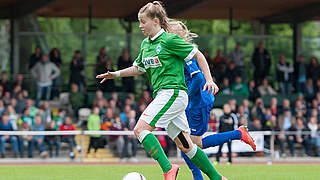 U17-Nationalspielerin Nina Lührßen empfängt mit Vizemeister Bremen den Tabellenführer © imago/foto2press