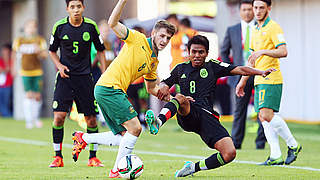 Unentschieden im zweiten Gruppenspiel: Australien gegen Mexiko © 2015 FIFA