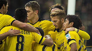 Dortmund secured a comfortable 5-1 home win © 