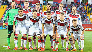 Einen Gang hochschalten im Achtelfinale gegen Kroatien: die deutschen U 17-Junioren © FIFA/FIFA via Getty Images