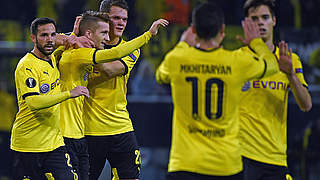 Drei Siege aus den ersten vier Spielen: Borussia Dortmund qualifiziert sich für das Sechzehntelfinale © AFP/GettyImages