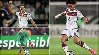 Newcomers and old faces: Leroy Sané, Kevin Trapp and Mario Gomez © Getty Images