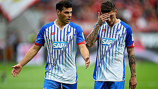 Striker Kevin Volland and Steven Zuber looking for answers © 2015 Getty Images
