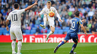 Toni Kroos has a 95% pass completion rate for Real Madrid in the competition this season.  © 2015 Getty Images