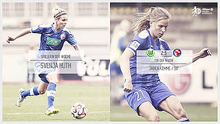 Die Gewinnerinnen am 10. Bundesliga-Spieltag: Svenja Huth (l.) und Tabea Kemme © imago/DFB