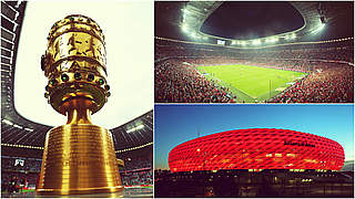DFB-Pokal, 2. Bundesliga, Bundesliga: Auch die Allianz Arena kennt Mehrfachbelastung © 2015 Getty Images
