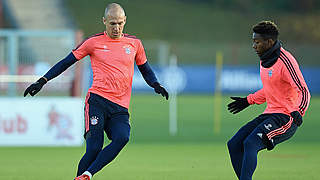 Robben (l.) mit Alaba: 