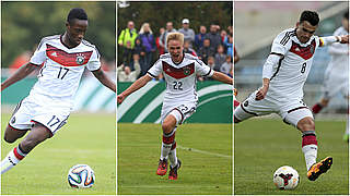 Führten ihre Teams zu Siegen: Kyeremateng, Krüger und Akkaynak (v.l.) © Getty/imago/DFB