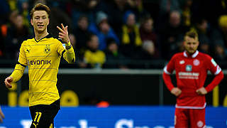 Trifft zum 1:0: Nationalspieler Marco Reus © AFP / Sascha SCHUERMANN 