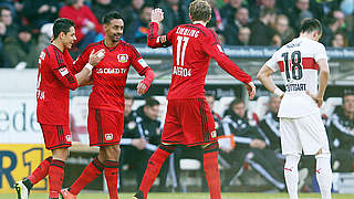 Leverkusen beat VfB convincingly  © 2016 Getty Images