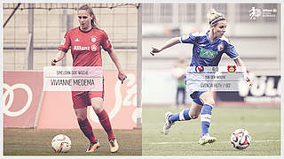 Favoritinnen der Fans am 16. Spieltag: Vivianne Miedema und Svenja Huth (r.)  © DFB