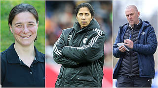 The future coaching staff: Hagedorn, Jones and Hoegner © Fußball-Verband Mittelrhein/Getty/imago/DFB