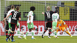 Julian Brandt put Leverkusen ahead in the 27th minute © 2016 Getty Images