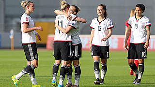 The DFB-women celebrated six times in a comfortable win in Turkey © 2016 Getty Images