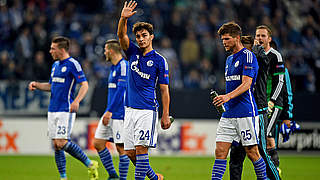 Abschied aus Schalke, zumindest vorerst: Kaan Ayhan (3.v.l.) © Getty Images