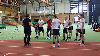 Zweiteiliger Test zur Leistungsdiagnostik: die Frauen-Nationalmannschaft © DFB