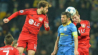 Rettete Leverkusen mit seinem Tor zumindest das Remis: Admir Mehmedi (l.) © AFP/GettyImages