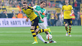 Reus (l.) gegen Bremen: 