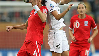 Traf zum 1:1 für England: Jill Scott (l.) © Bongarts/GettyImages
