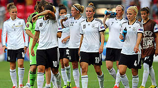 Enttäuscht von der eigenen Leistung: die DFB-Frauen © Bongarts/GettyImages