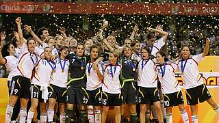 WM-Jubel bei der Frauen-Nationalmannschaft © Bongarts/GettyImages