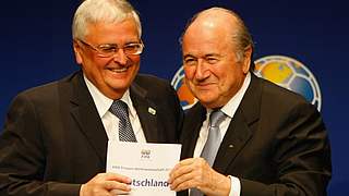 Dr. Theo Zwanziger und Josef Blatter © Bongarts/GettyImages 