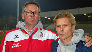 Ehemalige Nationalspieler unter sich: Stefan Engels (l.) und Dariusz Wosz © MSPW