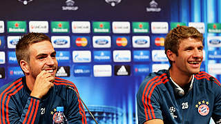 Thomas Müller und Philipp Lahm vor Chelsea: "Natürlich ist da noch eine Rechnung offen" © Bongarts/GettyImages