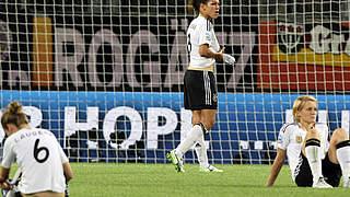 Aus im Viertelfinale: Enttäuschung bei den deutschen Spielerinnen © Bongarts/Getty Images