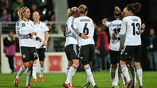 Der nächste Dreier: Jubel bei den DFB-Frauen © Bongarts/GettyImages