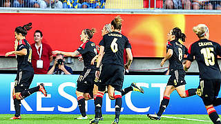 Auf dem Weg zum Titel: Marozsans (l.) Treffer im Halbfinale gegen Schweden © Bongarts/GettyImages