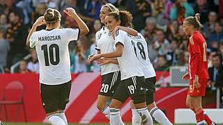 Immer weiter jubeln: die DFB-Frauen © Bongarts/GettyImages