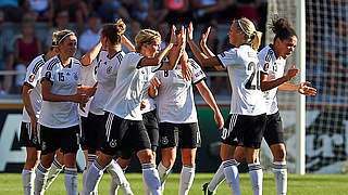 Jubel ohne Grenzen: die deutschen Frauen stehen im EM-Halbfinale © Bongarts/GettyImages
