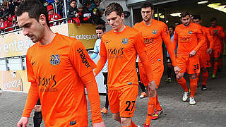 Drei von neun Neuen: Juri Judt, Lukas Kohler und Kevin Pezzoni (v.l.) im Trikot des FCS © Bongarts/GettyImages