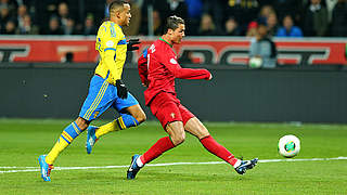 Drei Tore gegen Schweden: Portugals Superstar Cristiano Ronaldo (r.) © Bongarts/GettyImages